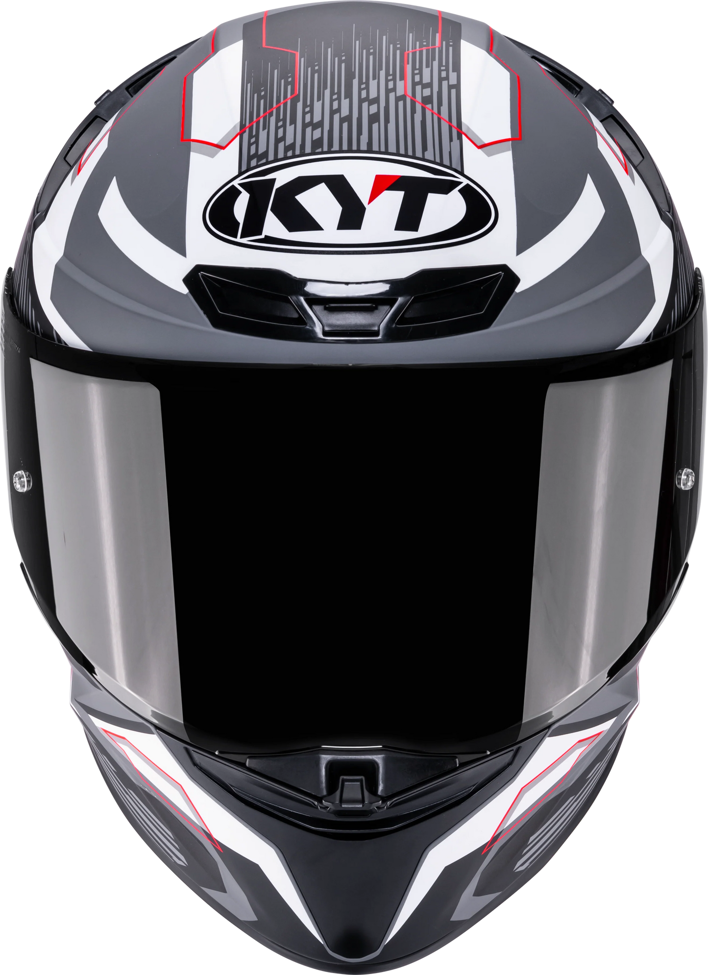 KYT TT Revo Speeding Matt GRL Grey Red Helmet