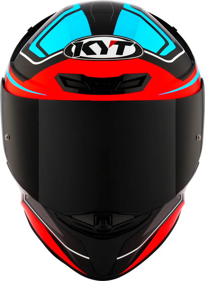 KYT TT Revo Overtech Black Fuxia Gloss Helmet