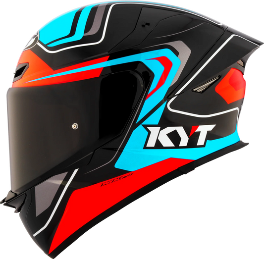 KYT TT Revo Overtech Black Fuxia Gloss Helmet