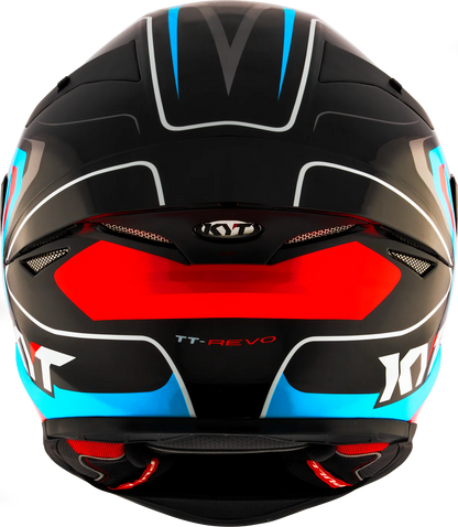 KYT TT Revo Overtech Black Fuxia Gloss Helmet