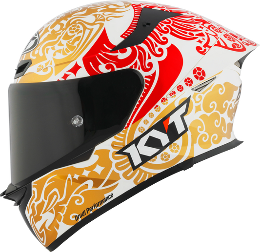 KYT TT REVO ENEA Indonesia Gloss Pearl White 2023 Helmet