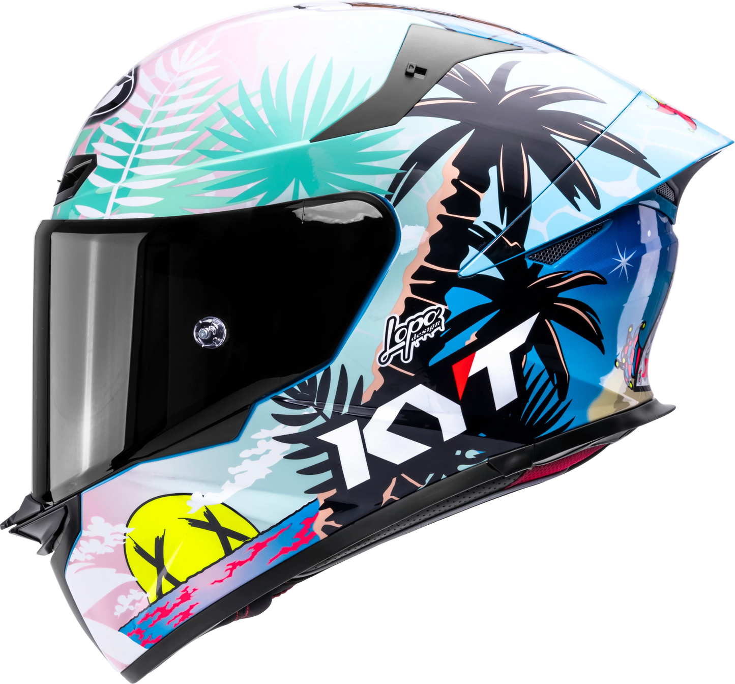 KYT TT Revo Riccardo Rossi BCN Gloss Helmet