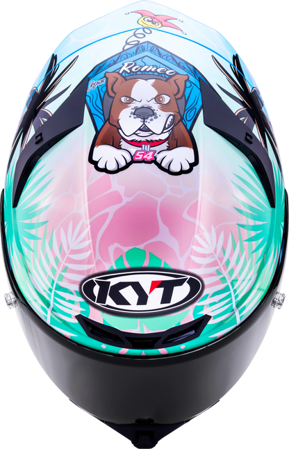 KYT TT Revo Riccardo Rossi BCN Gloss Helmet