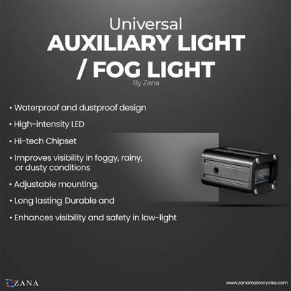 ZANA UNIVERSAL LED FOG LIGHT (ZFL-15) - AH Helmets