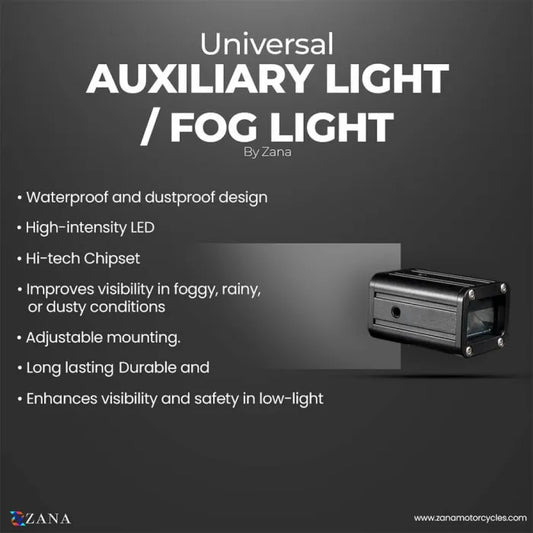 ZANA UNIVERSAL LED FOG LIGHT (ZFL-15) - AH Helmets