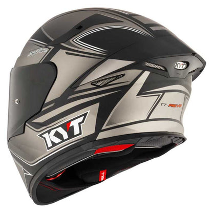 KYT TT Revo Tourist Cool Matt Grey Helmet