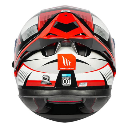 MT Thunder3 Pro Synthex Gloss Fluorescent Red Helmet