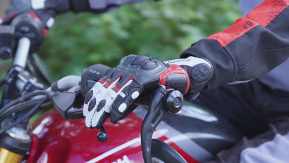 VIATERRA KRUGER V2 FULL GAUNTLET TOURING GLOVES (BLACK)