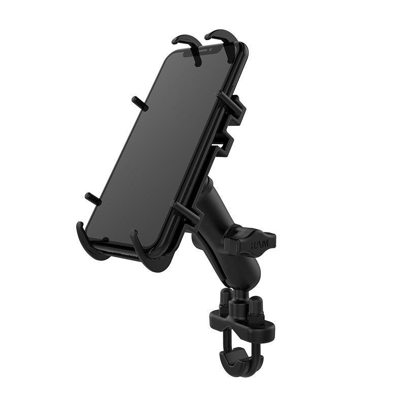 RAM® Quick-Grip™ Phone Mount with Handlebar U-Bolt Base - AH Helmets