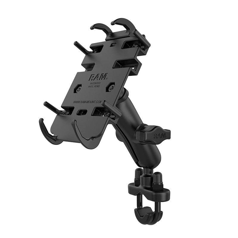 RAM® Quick-Grip™ Phone Mount with Handlebar U-Bolt Base - AH Helmets