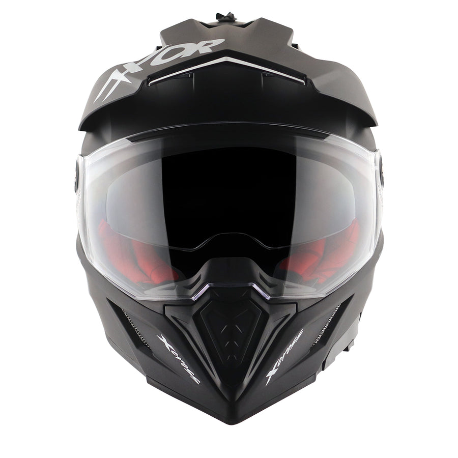 Axor X-Cross Dual Visor SC Plain Dull Matt Black Helmet