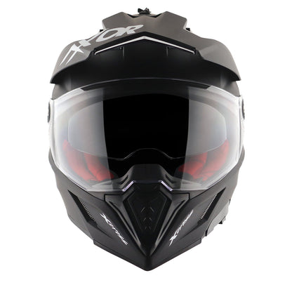 Axor X-Cross Dual Visor SC Plain Dull Matt Black Helmet