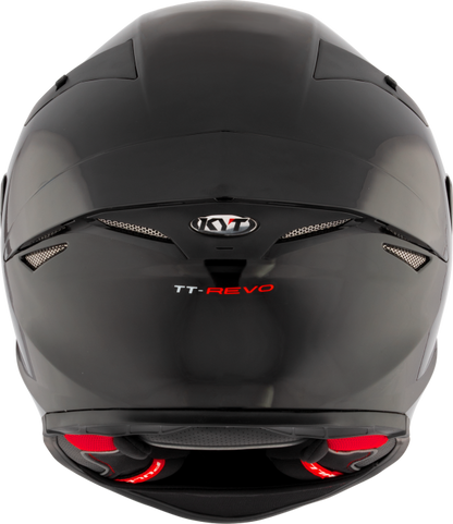 KYT TT Revo Gloss Plain Black -06  Helmet