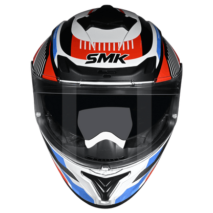 Smk Typhoon Sparko Gloss Orange White Blue Helmet- 06-GL 651