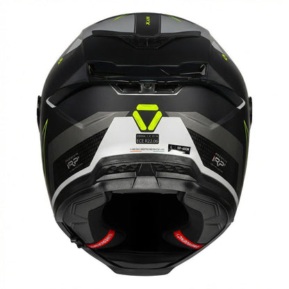 KORDA ICON NYX MATT BLACK GREY HELMET (Dual visor)