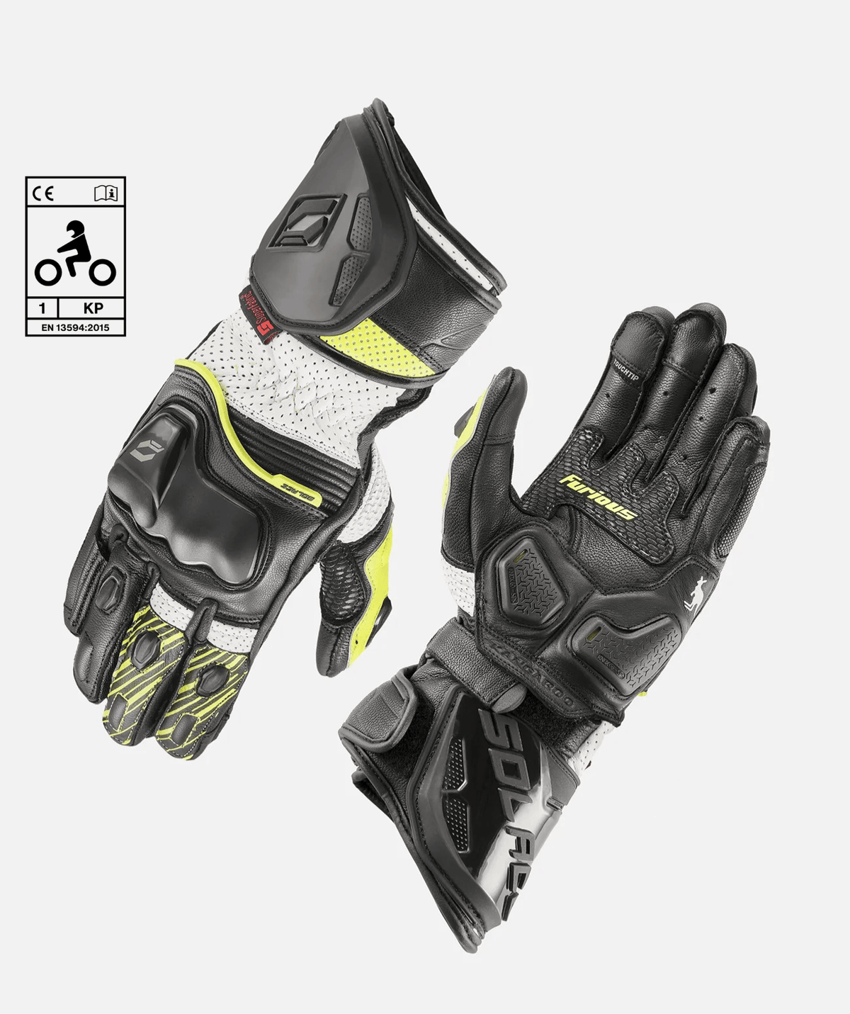 SOLACE FURIOUS CE GLOVES V3 - NEON