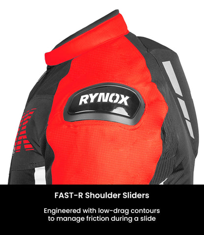 Rynox Delta Gt Jacket (Sports fit)-BLACK RED