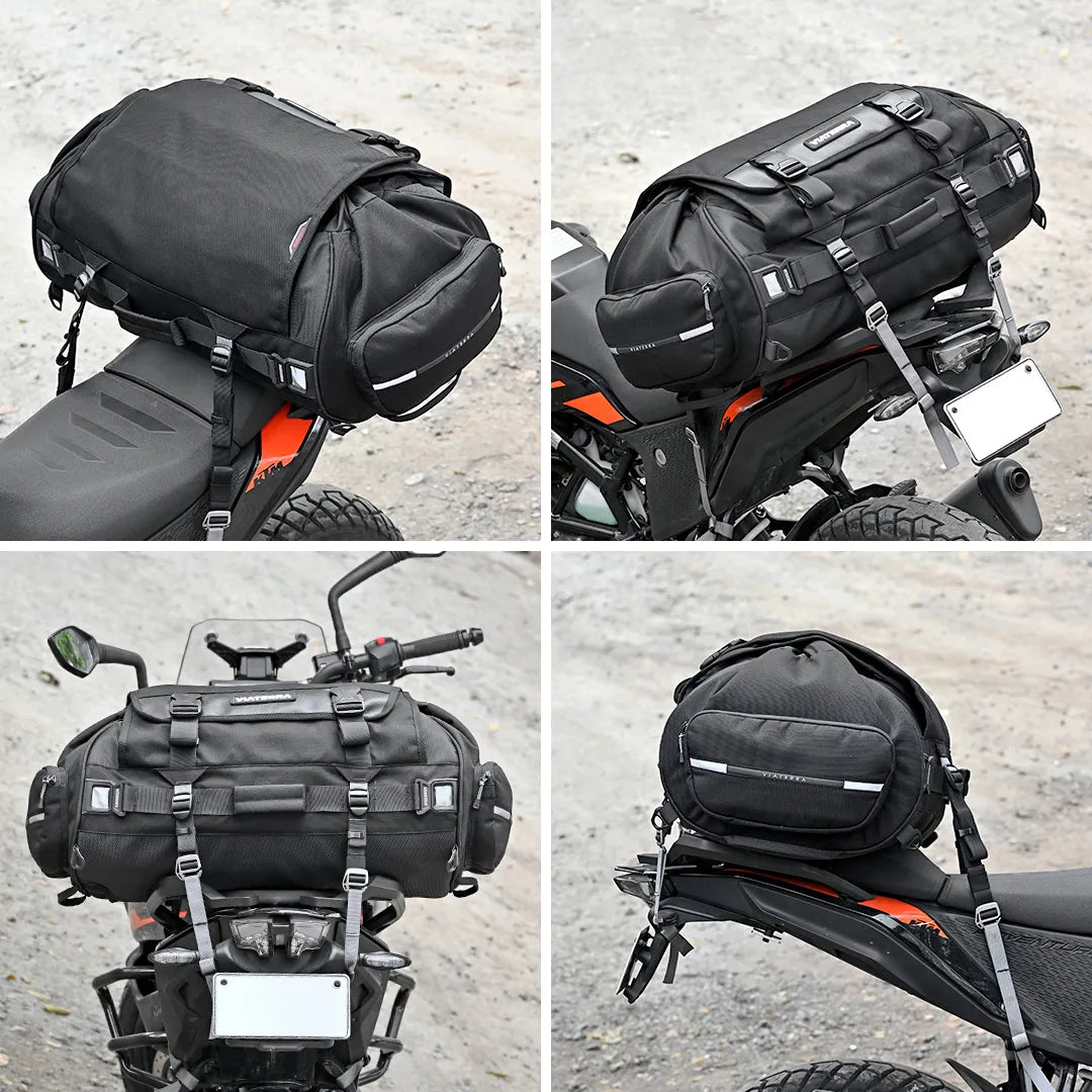 VIATERRA  HAMMERHEAD - 75 LTR UNIVERSAL MOTORCYCLE  TAIL BAG
