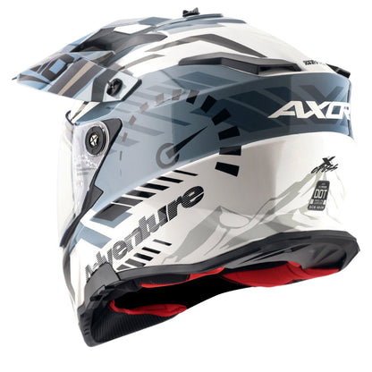 Axor X-Cross Dual Visor Speedometer Gloss Black Grey Helmet