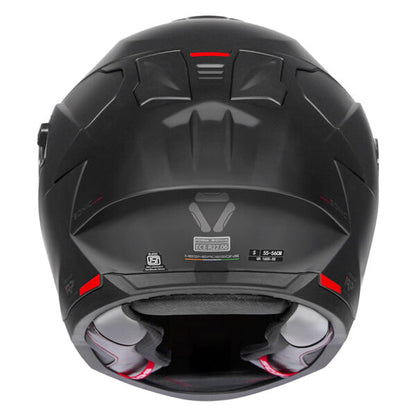 KORDA SONIC GP SOLID MATT BLACK W/P HELMET (Dual visor)