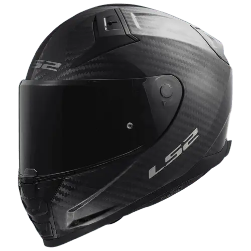 LS2 FF811 Vector II Carbon Solid Gloss Black Dual Visor Helmets - AH Helmets