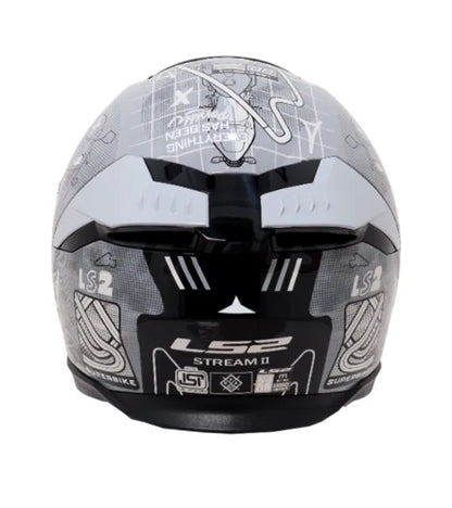LS2 FF320 STREAM II GP HELMETS -MATT GREY-06