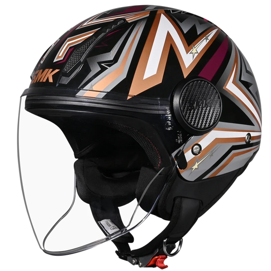 SMK LAMINAR  HALF HELMETS (STARZ GRAPHIC)