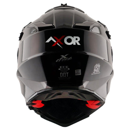 Axor X-Cross Dual Visor SC Plain Gloss Black Helmet
