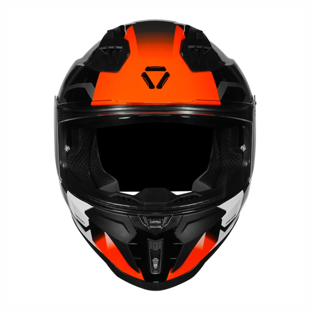KORDA EVO TRITON HELMETS- GLOSS BLACK WHITE ORANGE