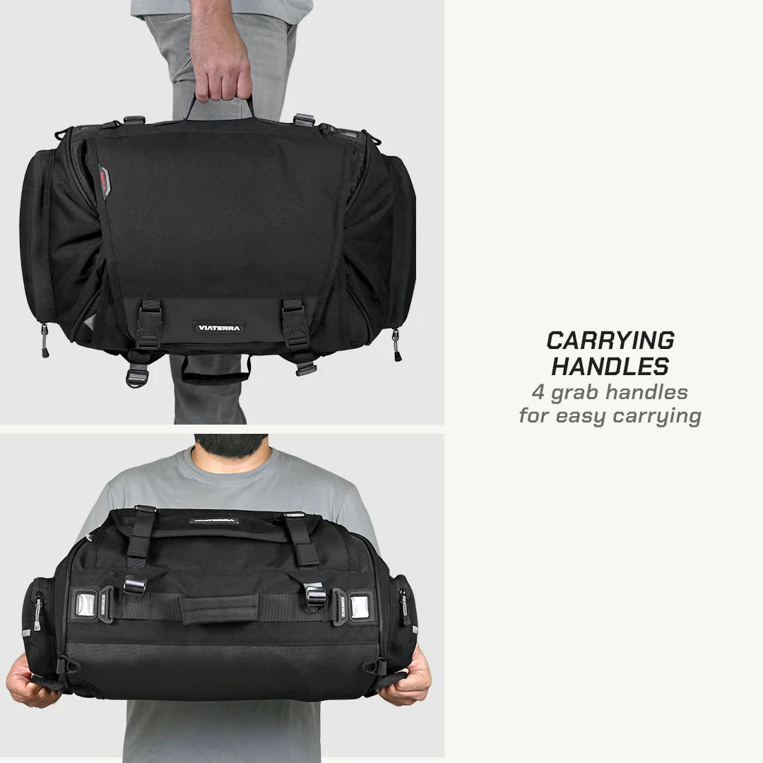 VIATERRA  HAMMERHEAD - 45 LTR UNIVERSAL MOTORCYCLE  TAIL BAG