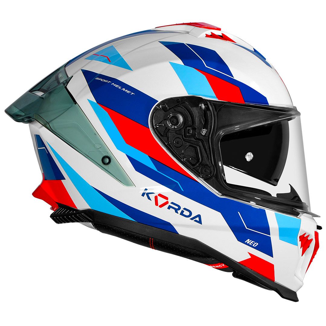 KORDA NEO Titan Gloss Blue WP HELMETS - AH Helmets