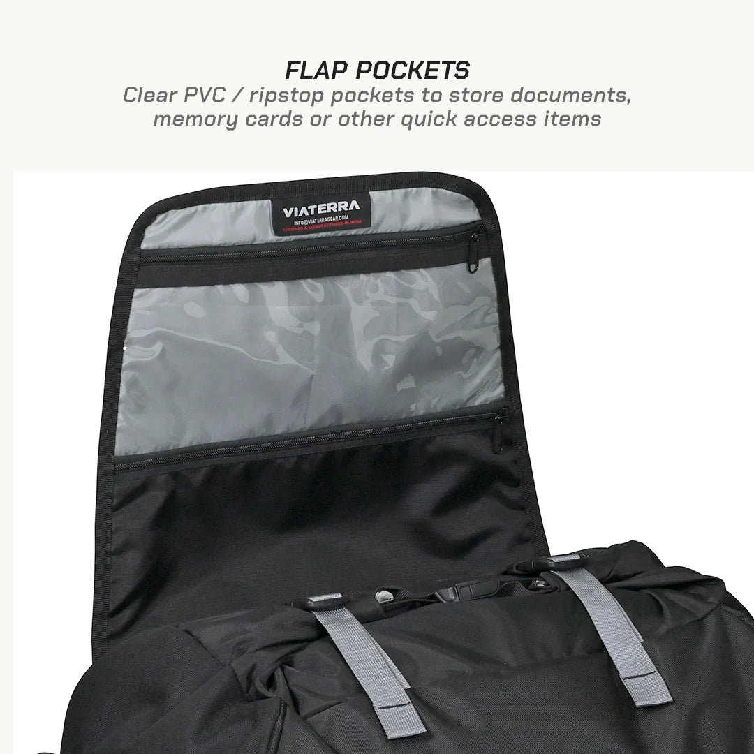 VIATERRA  HAMMERHEAD - 45 LTR UNIVERSAL MOTORCYCLE  TAIL BAG