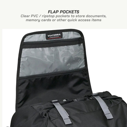 VIATERRA  HAMMERHEAD - 45 LTR UNIVERSAL MOTORCYCLE  TAIL BAG