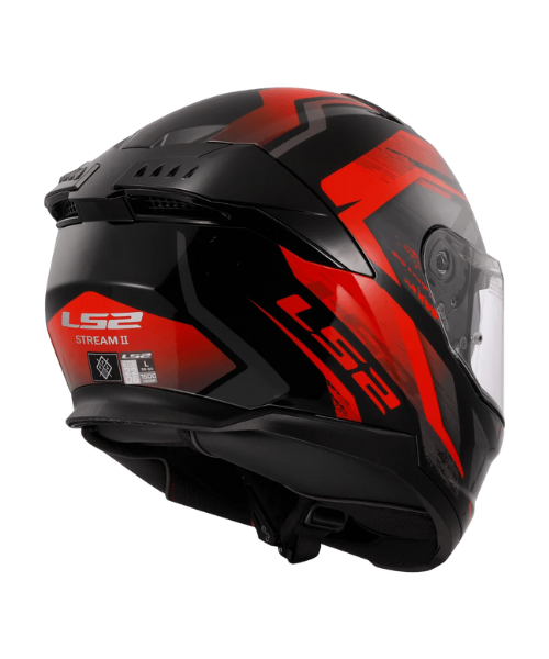 LS2 FF320 STREAM II FURY GLOSS Black Red -06 - AH Helmets