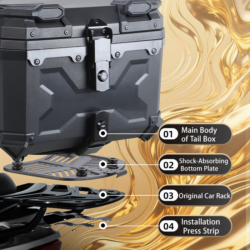 MH MOTO ABS TOP BOX X DESIGN – 45L