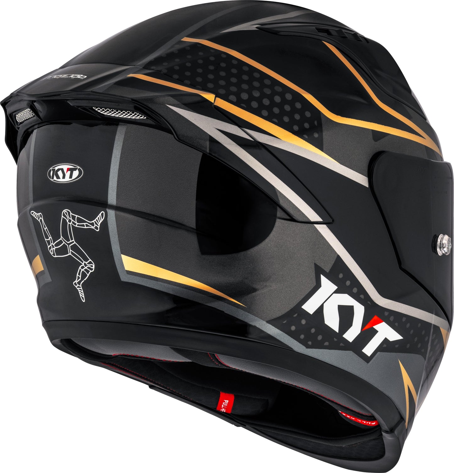 Kyt Striker SV Davo Replica Gloss Black Gold Helmet