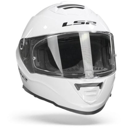 LS2 FF800 STROM II SOLID GLOSS WHITE HELMET-06(D-RING)