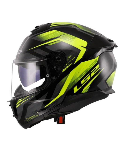 LS2 FF320 STREAM II FURY GLOSS Black HI VIZ Yellow -06 - AH Helmets