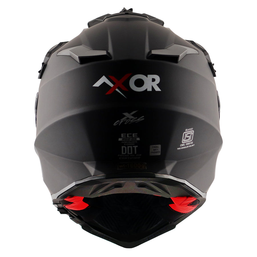 Axor X-Cross Dual Visor SC Plain Dull Matt Black Helmet
