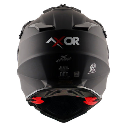 Axor X-Cross Dual Visor SC Plain Dull Matt Black Helmet