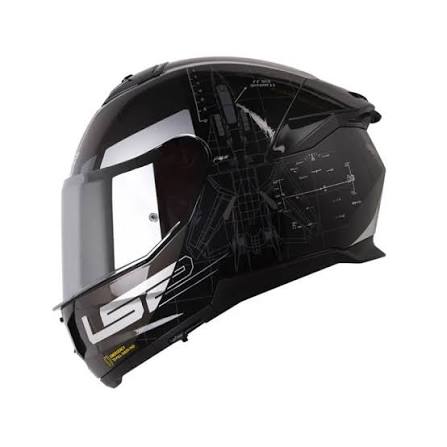 LS2 FF320 STREAM II AIRFORCE MATT BLACK HELMET -06