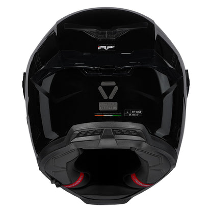 KORDA ICON  SOLID GLOSS BLACK HELMET (Dual visor)