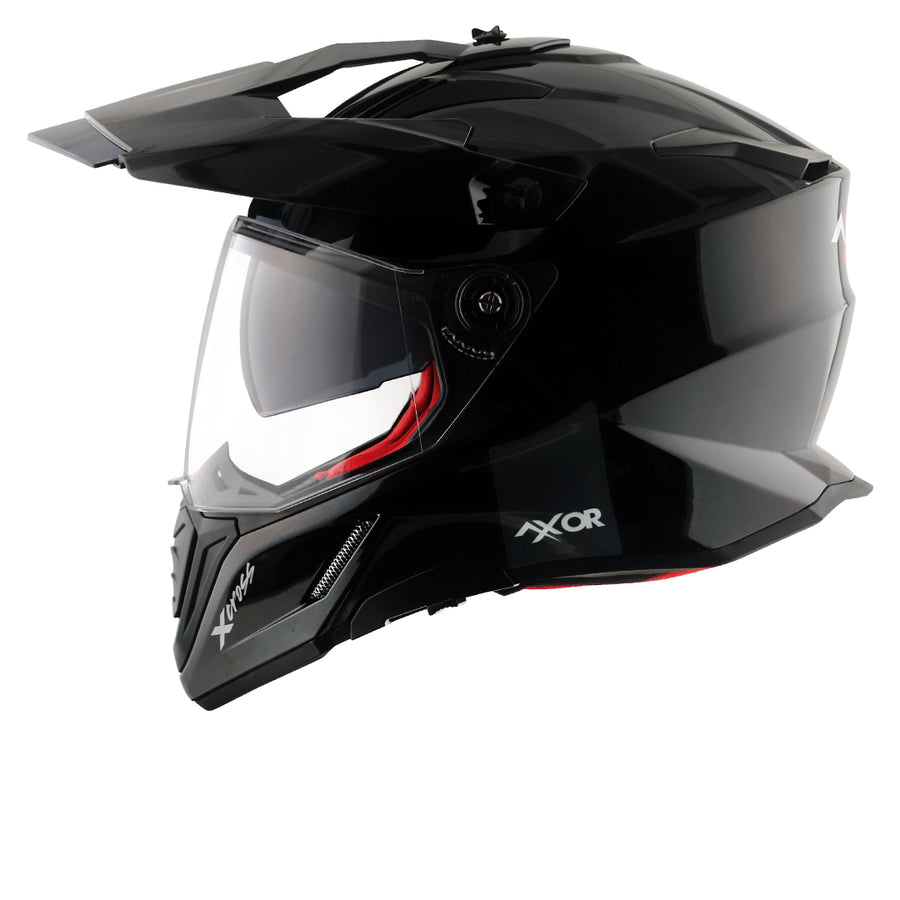 Axor X-Cross Dual Visor SC Plain Gloss Black Helmet