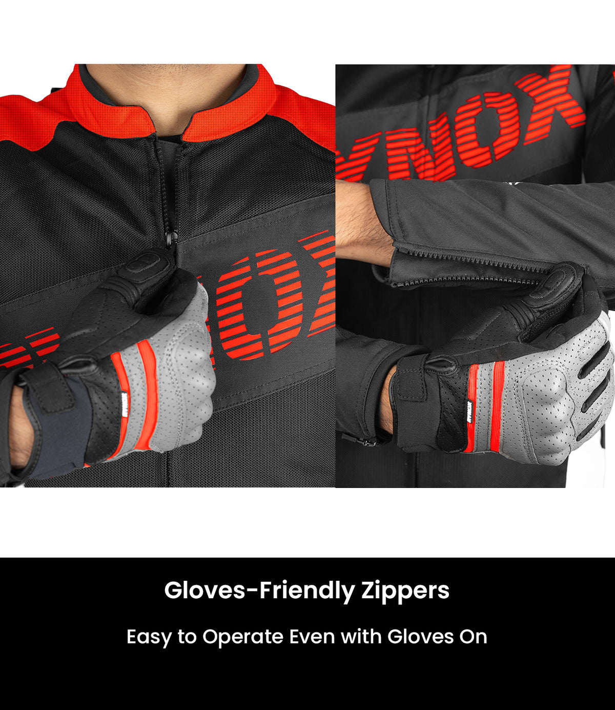 Rynox Delta Gt Jacket (Sports fit)-BLACK RED