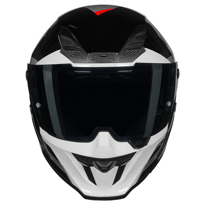 KORDA ICON LEMUR B GLOSS RED HELMET (Dual visor)