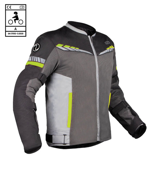 RYNOX Air GT4 CE A CLASS  Jacket - GREY HIVIZ YELLOW