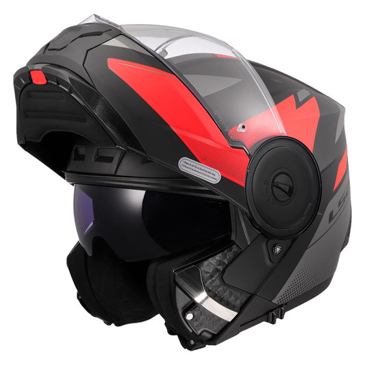 LS2 FF902 Scope ll Duria Matt Black Red Helmets- 22-06