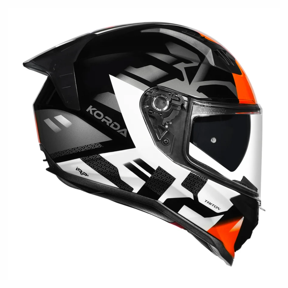 KORDA EVO TRITON HELMETS- GLOSS BLACK WHITE ORANGE