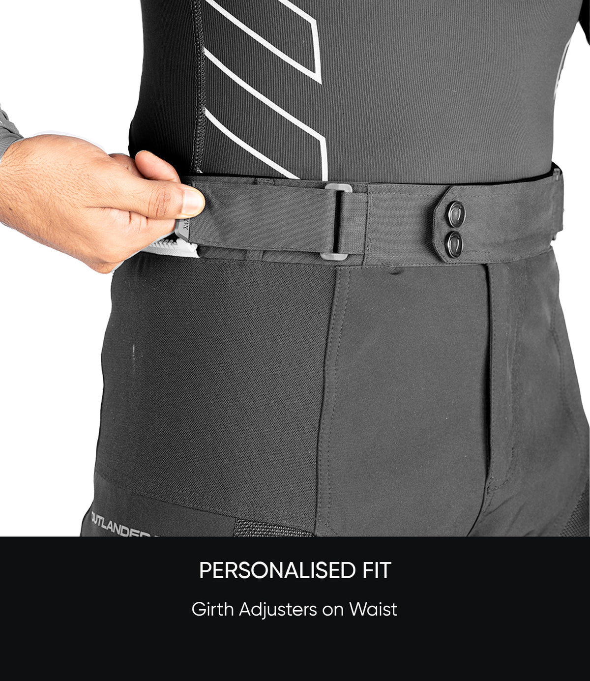 Rynox  OUTLANDER PRO CE AA CLASS PANT-BLACK