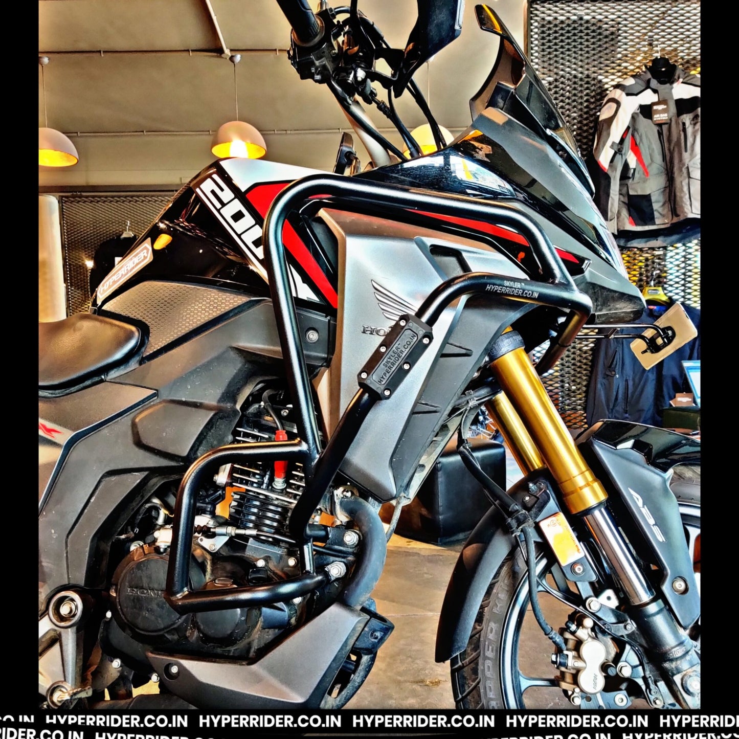 Hyperrider Honda CB 200X / NX 200 Crash Guard with Slider